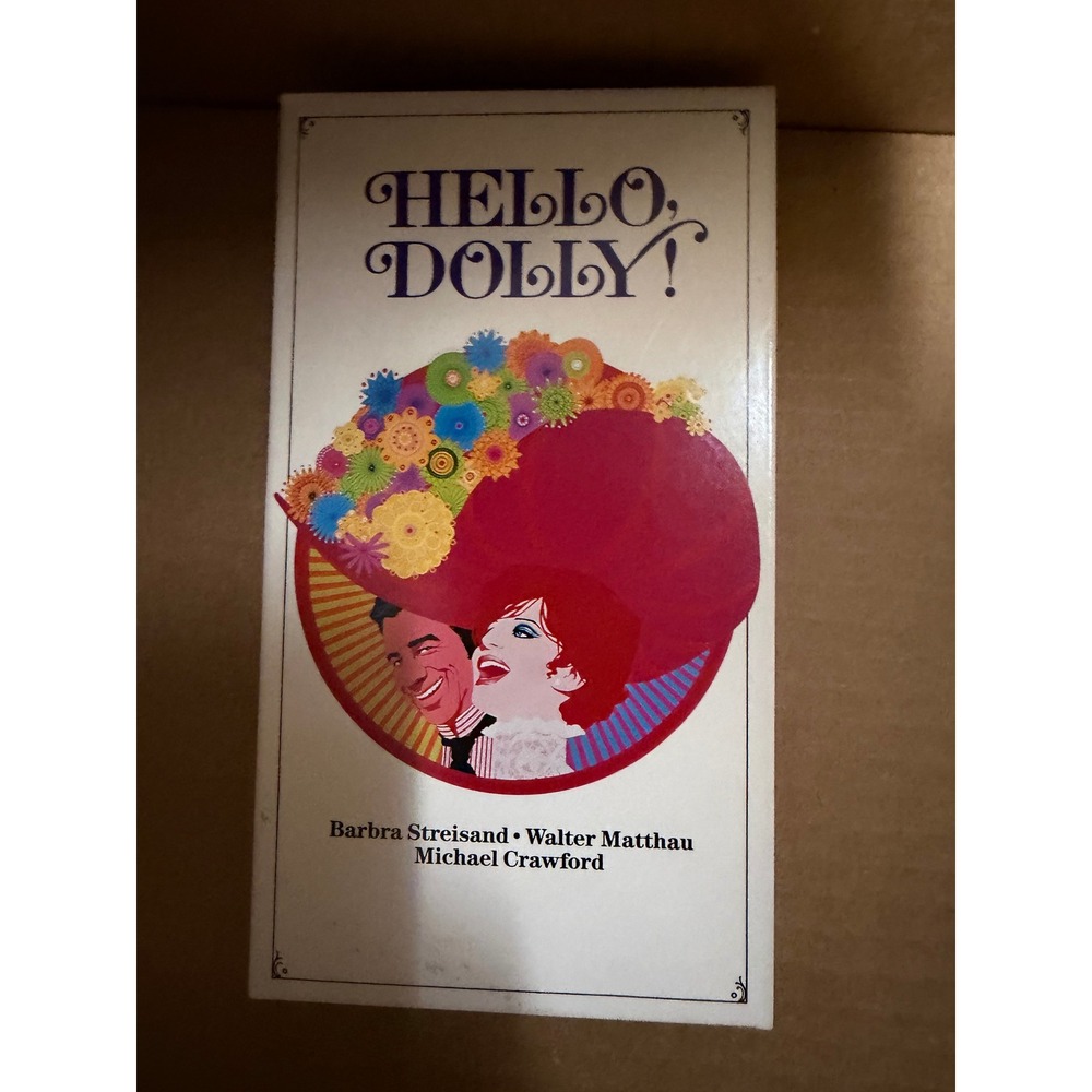 Hello Dolly VHS Barbra Streisand Walter Matthau Michael Crawford 1969 Musical
